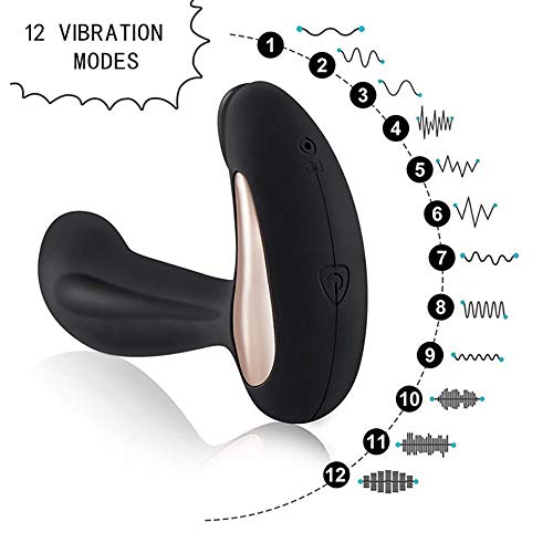 12 Modes Vibrations Massager with Wire Less Romote Control Portable USB Recharge