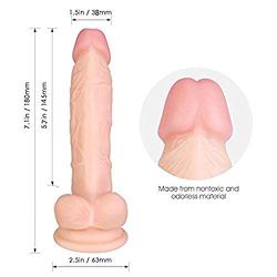 7 in Soft Realistic-Ďîl,dɔ Women Massager for Women and Wife