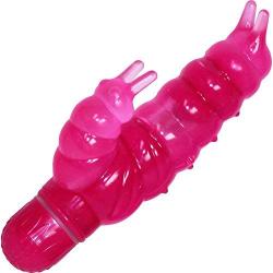 Buzzing Baby Caterpillar Waterproof Vibrator 6 Inch Romantic Pink