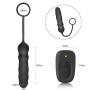Vibrating Butt Plug with Penis Ring, Silicone Anal Vibrator with 16 Powerful Vibration Modes, Wireless Remote Control Anal Plug Sex Toys for Couples Sex,Men,Women