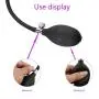DSstyles Body-Safe Silicone Urethra Balloon Pump with Quick Release Valve Stretch Anal Sex Toys Inflatable Butt Plug Black DSstyles Body-Safe Silicone Urethra Balloon Pump with Quick Release Valve Stretch Anal Sex Toys Inflatable Butt Plug Black