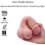Male Masturbator Adult Sex Toy, 3D Realistic Mini Ass Anal Pocket Pussy Double Function Hollow Penis Sleeve for Men Masturbation, Soft Realistic Dildo for Women Couples