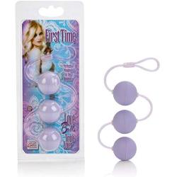 CalExotics First Time Triple Lover Balls - Duotone Ben Wa Kegel Weights - Pelvic Floor Exercise - Adult Sex Toys - Purple