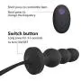 Male Prostate Massager Anal Butt Plug with Vibrating Remote Control, Anal Vibrator Prostate Stimulator Anal Beads with 7 Stimulation Patterns, Unisex Waterproof Rechargeable Silicone Butt Plug Massage