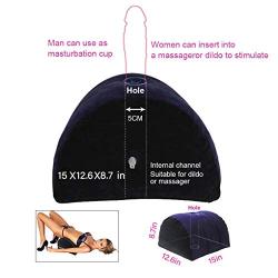 Half Moon Pillow Adult Toy Mount For Coupe Sex Women G Spot position Cushion Multifunctional Inflatable Support Pillow