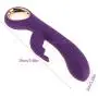 Moafh Personal Wand Massager: Rábbitt -Waterproof -Handheld -Rechargeable -Powerful Multi Speed -Whisper Quiet -Cordless -Large -Travel Friendly Purple