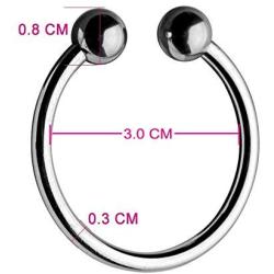 Ewoo Premium Stainless Steel Erection Rings Stretchy Cock Rings for Longer Lasting Orgasm