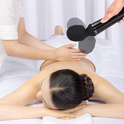 RUNSETOY Wireless Massager,Cordless Wand Waterproof Massager,USB Recharge,Big Size with Powerful Motor Personal (7 Modes) Black