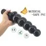 12In Huge Massager Toys Stǐck Kit Set for Beginner and Women - Waterproof - Rocket Toy for Women (Color : Black)