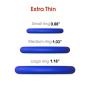 Male Cock Rings - Silicone Penis Ring Set - Sex Pleasure Rings for Erection Enhancing and Last Longer Orgasm - Blue