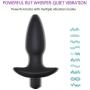 Qise Silicone Three Sizes Anal Plug Vibrator Adult Sex Toy for Masturbation (S)