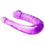 Roxy Sex Toys Double Dildo for Women 13” Small Anal & Vagina Curved Double Ended Dual Penetration G-spot Dong with Penis Head for Lesbians & Beginners