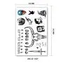 Leoars Face Temporary Tattoos, Face Neck Hands Arm Tattoos Sticker, Fake Tattoos for Adults Men Women Girls Kids Halloween Parties,4-Sheet
