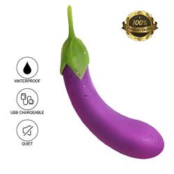 Milti-Speed G Spöt DÎldɔ Ví-Bratór for Women Handheld Eggplant Vib Massager, Rechargeable Waterproof Strong Vegetable Massage Magic Wand Purple by Teanmy