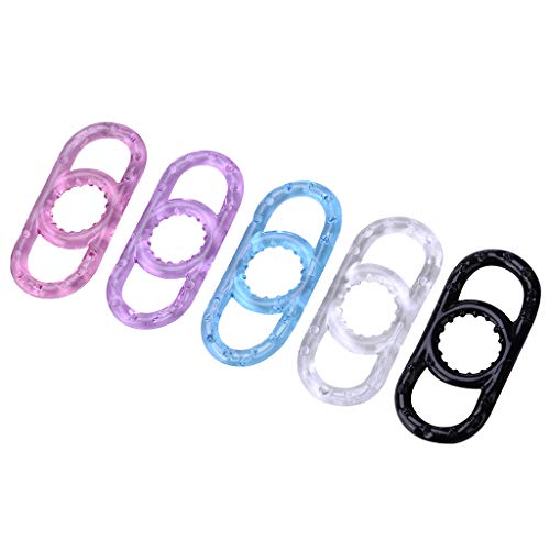 Rainly Ramdom Color Silicone Clock Ring for Men