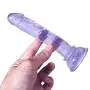 JSCRlove 6 Inch Soft Ðíldɔ Transparent Purple with Suction Cup,Realistic Soft Suction Cup Toy Women Socks JSCRlove 6 Inch Soft Ðíldɔ Transparent Purple with Suction Cup,Realistic Soft Suction Cup Toy Women Socks
