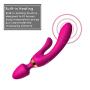 Triple Ended Wand Massager | Three Points of Stimulation | 12 x Speed Patterns | Waterproof | Highest Grade Silicone | Relax & Rejuvenate