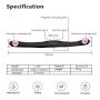 DJKFHIU Double-Ended Electric Thrusting Vibratòrs for Bedroom, Patio, Garden, Gate, Yard, Parties DJKFHIU (Color : Black)