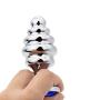 FST Luxury Screw Threaded Metal Butt Plug Aluminum Alloy Anal Massager Large size with Diamond Color Random
