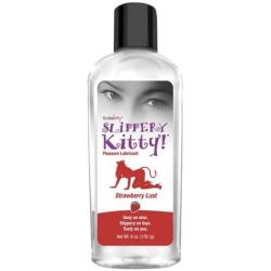 Tickle Kitty Slippery Flavored Water Based Lubricant, Strawberry Lust, 6 Ounce