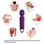 Powerful Cordless Handheld Therapeutic Wand Massager，USB Rechargeable，10x Multi-Speed Vibrations Personal Massager，Perfect for Back Legs Hand Pains，Purple，ALKAID