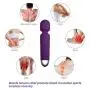 Powerful Cordless Handheld Therapeutic Wand Massager,USB Rechargeable,10x Multi-Speed Vibrations Personal Massager,Perfect for Back Legs Hand Pains,Purple,ALKAID Powerful Cordless Handheld Therapeutic Wand Massager,USB Rechargeable,10x Multi-Speed Vibrations Personal Massager,Perfect for Back Legs Hand Pains,Purple,ALKAID