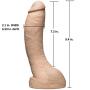 Doc Johnson Vac-U-Lock - Stryker - Thick and Curved Realistic Cock - 9.4 in. Long and 2.1 in. Wide - Made of R5 PVC - F-Machine, Vac-U-Lock, and O-Ring Harness Compatible - Dildo