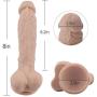 Abandship 8 FDA Silicone Dildo Cock Adjustable Baseball Hot-Realistic Flesh with Suction Cup, Sex Female Massage Toys for Optimal Pleasure