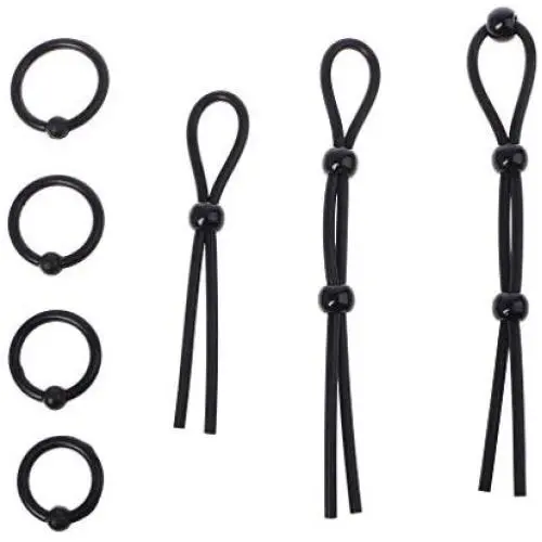 7 Pack Clock Ring Set - 4 Clock Rings Stimulating Ball And 3 Adjustable Cook Loops 7 Pack Clock Ring Set - 4 Clock Rings Stimulating Ball And 3 Adjustable Cook Loops