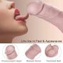 BOMBEX FDA Approved Realistic Dildo - Silicone Vagina Sex Toy With Strong Suction Cup Base,Flesh Dong,8.2 Inches