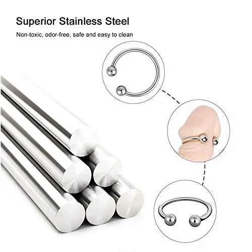 Penis Glans Ring Erection Enhancing with Stainless Steel Joy Ball Sex Toy Rings for Cock Pleasure (30mm, 2 Joy Balls) Penis Glans Ring Erection Enhancing with Stainless Steel Joy Ball Sex Toy Rings for Cock Pleasure (30mm, 2 Joy Balls)