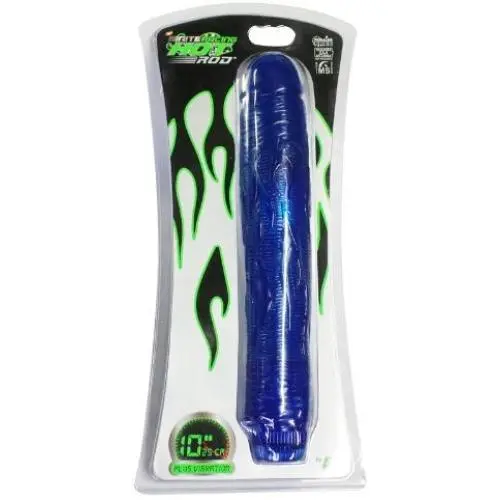 Si Novelties Hot Rod and Vibration, Blue, 10 Inch, 14.72 Ounce Si Novelties Hot Rod and Vibration, Blue, 10 Inch, 14.72 Ounce