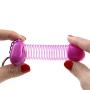 BaoBae Set of 6 Novelty Key Chain Plastic Spring Keyring Prank Gifts Assorted Color