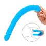 BlsesJoy 120-13 in Rea.listic Soft-Double Headed Dî`ld.ɔs Women Massager for Women and Wife (Blue/13Inch)