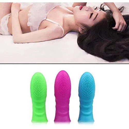 RONSHIN Female Massage Glove Finger Condom Vagina Toy Adult Sex Product Random Color