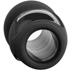 Doc Johnson Platinum Premium Silicone - The Stretch - Hollow Butt Plug - Medium - Black