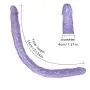 JSCRlove 21.56 Inch Soft-Double Headed Dildɔs Real Feel Skin Body Care Tool with Suction Cup for Hand-Free Play Purple Women Sweater