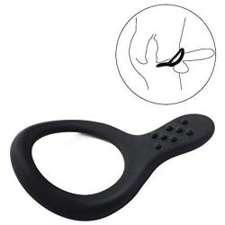 LEVETT Flexible Silicone Cock Rings, Penis Enlarger Stronger and Harder Erection to Prolonging Climax Sex Toys for Men (Flexible size)