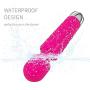 Wand Massager Rechargeable Personal Handheld Wireless Waterproof Muscle Relax Body Care (Pink)