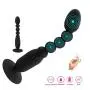 Lfcmf Home Supplies Ânāl Beads Vîb-Rát-Or Ânāl P-Lüg Pröstátê Massage B-Û-Tt-P-Lüg Silicone Women Men Ma-Sturba-Tion Relaxation Product (Color : Black)
