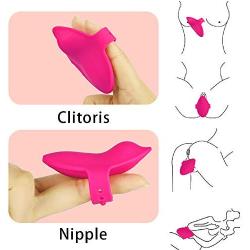 Wireless Remote Wearable Panty Vibrator - Invisible Bullet Vibrator for Women 10 Modes Rechargeable Waterproof Finger Vibrator for G Spot Stimulation Clitoris Massager