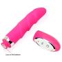 Loveria Vibrating Multispeed Silicone Lovers Ribbed Screw Thread Dildo 100% Pure Medical Grade Silicone Waterproof 10 Powerful Functions G-spot Vibrator Sex Toy for Adults(Pink)