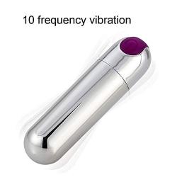 Mini Bullet Vibrator Rechargeable Powerful 10 Speeds G-Spot Clitoral Stimulation Vibrator for Women, Waterproof Clitoris Vagina Stimulator Adult Sex Toys for Couples