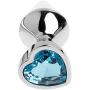 New PluStainless Steel Heart Shape Jeweled Women Men Gift