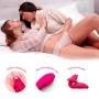 Rabbit Vibrator G Spot Vibrating Dildo Clitoral Massager Double Stimulation Wand Sex Toys for Women Couple Lesbian Waterproof USB Rechargeable Pink