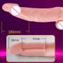 Silicone Cóndom Reusable Pênnís Sleeve Enlargement Toys for Men Chástity Clítoris Stímulator Pênnís Rings 10 INCH