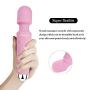 Wireless Hand held Electric Vibrating 8 Powerful vibemax speeds Frequency 20 Vibration Patterns Wand Magic Rechargeable Massager Therapy for Neck,Legs Pains & Sports Injury - Pink Mini Whisper Quiet