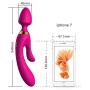 Triple Ended Wand Massager | Three Points of Stimulation | 12 x Speed Patterns | Waterproof | Highest Grade Silicone | Relax & Rejuvenate