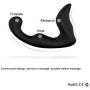 ROWAWA Prostate Massaging Toy Rechargeable and Waterproof Vibrating Butt Anal Plug Prostate Vibrator for Men, Black, 7.04 Ounce