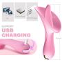 LJJOZ Sex 10 Vibration Modes USB Charged Tongue Lick 10 Mode Toy Female T-Controlled Stimulator